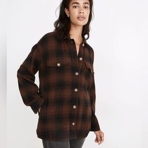 Madewell Flannel Shirt-Jacket in Gelston Plaid